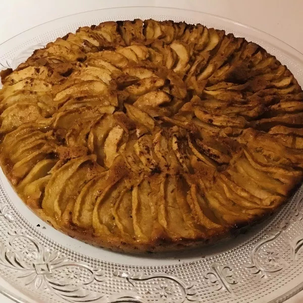 Gâteau aux pommes façon tarte