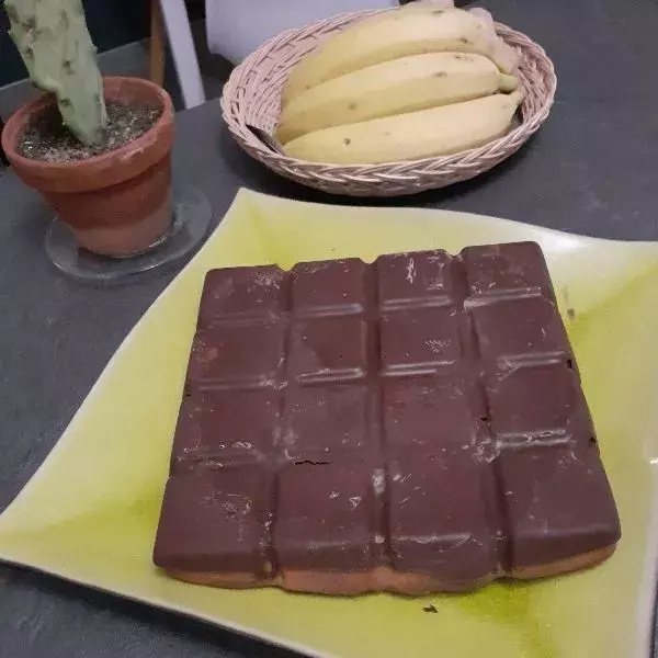 Tablette banane avec coque choco