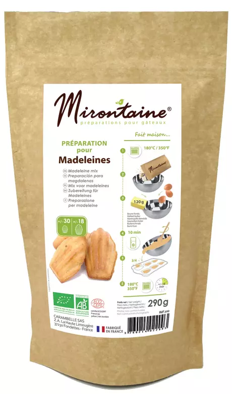 Préparation bio pour madeleines