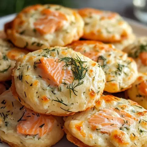 Cookies salés au saumon fumé et aneth