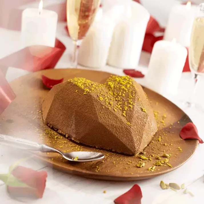 ❤️ Cœur chocolat, Dubaï & crumble pistache