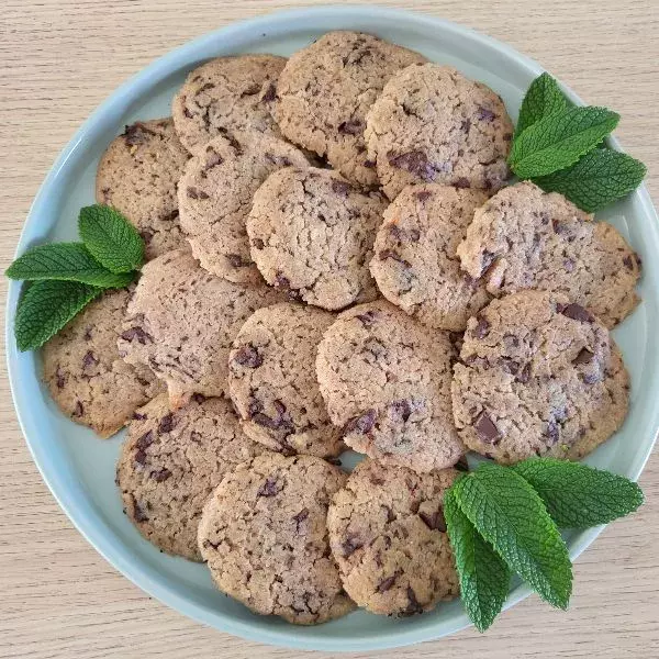 COOKIES COPEAUX DE CHOCOLAT SANS OEUFS