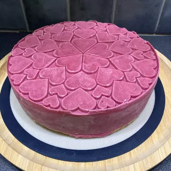 Coeur de fruits rouges