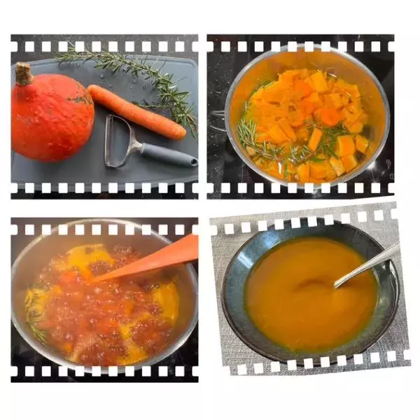 Soupe au potimarron au curcuma