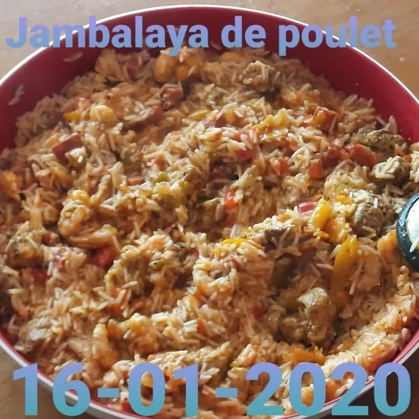 Jambalaya de Poulet-Crevettes
