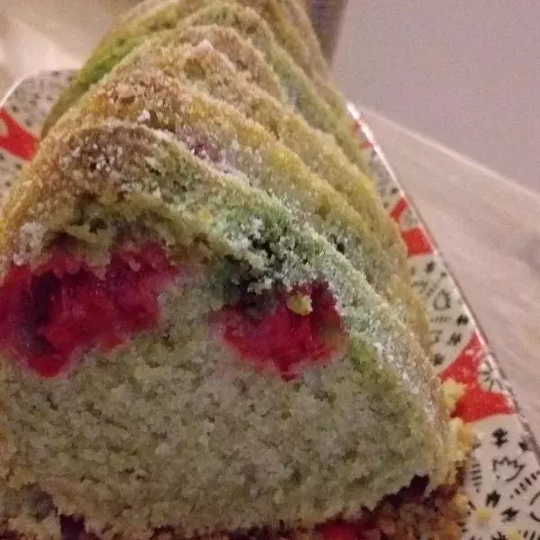 Cake pistache Framboises