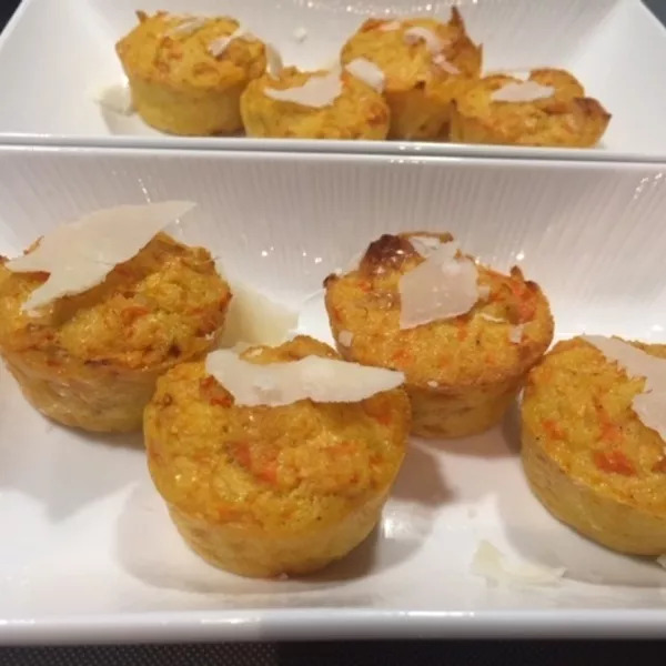 Mini Muffins de Polenta aux Carottes