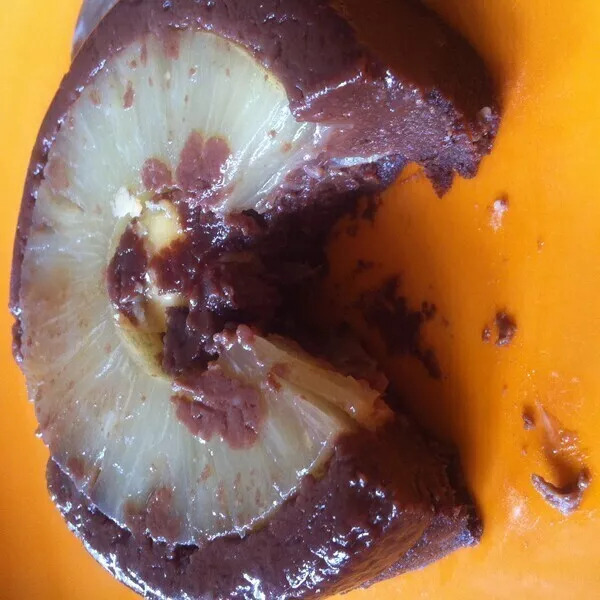 Crémeux au chocolat et à l'ananas 'avec ou sans gluten)