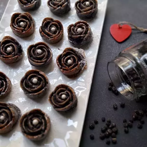 Mes roses à la myrtille