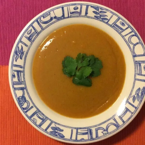 Soupe de potimarron, carottes et brocoli