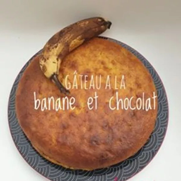 Gâteau banane et chocolat