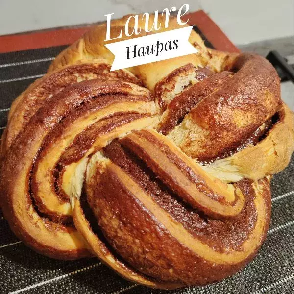 Brioche Kringle estonien à la cannelle au thermomix