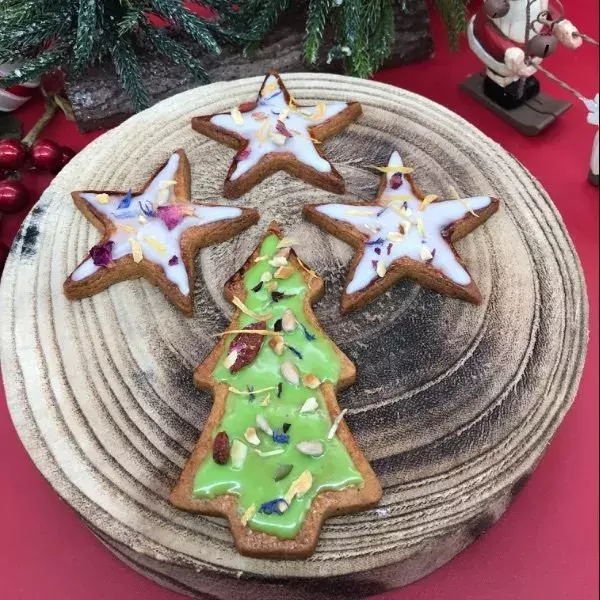 Sablés de Noël fleuris