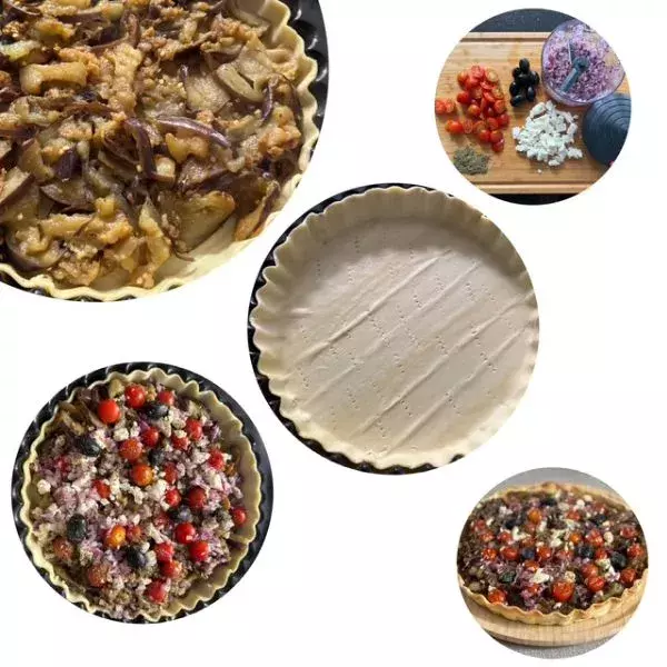 Tarte aubergine-féta