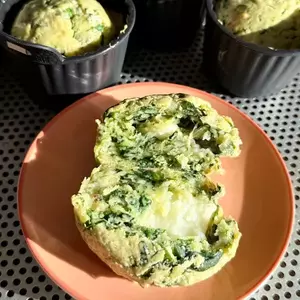 Muffins épinards et chèvre - Chez Nanou