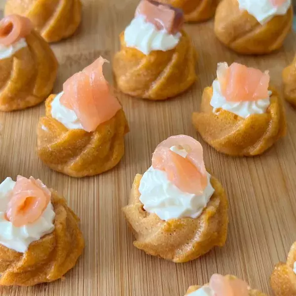 Bouchés apéro au saumon
