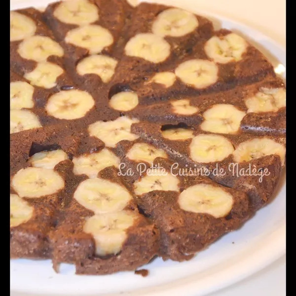 Brownie renversé chocolat banane
