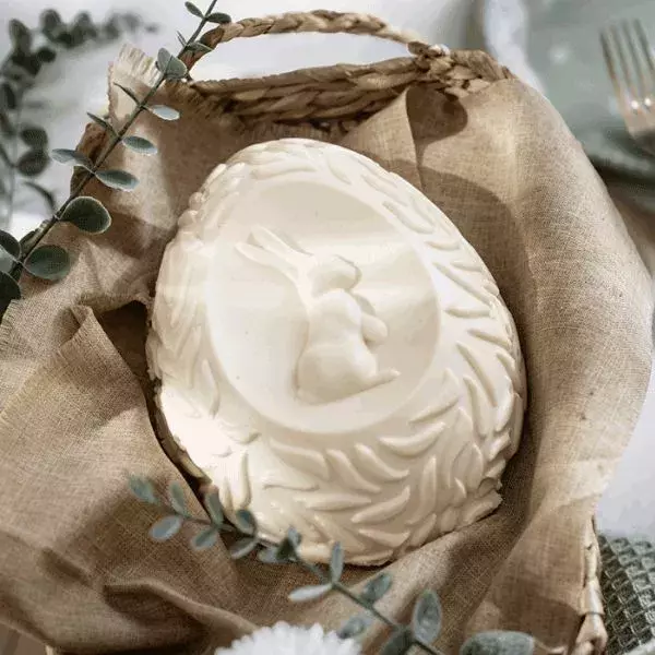 Œuf chocolat blanc, brownie & tonka