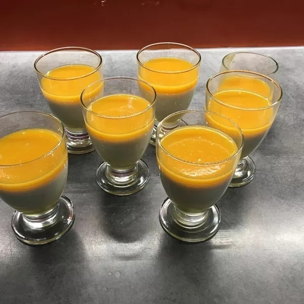 Panacottas lait de soja aux Abricots