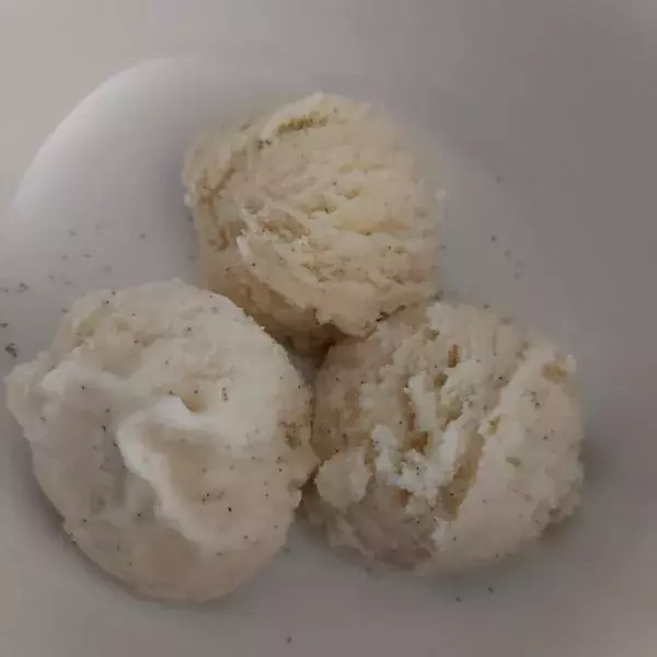 Glace vanille à la børéalia sans mix et sans oeufs