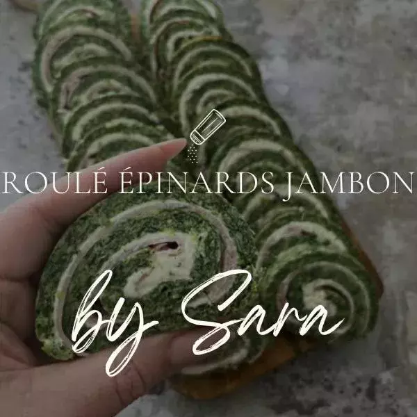 Roulé épinards jambon boursin