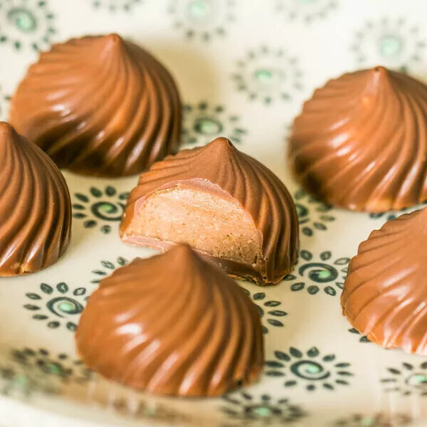 Chocolats fourrés praliné aux noisettes - Recette i-Cook'in