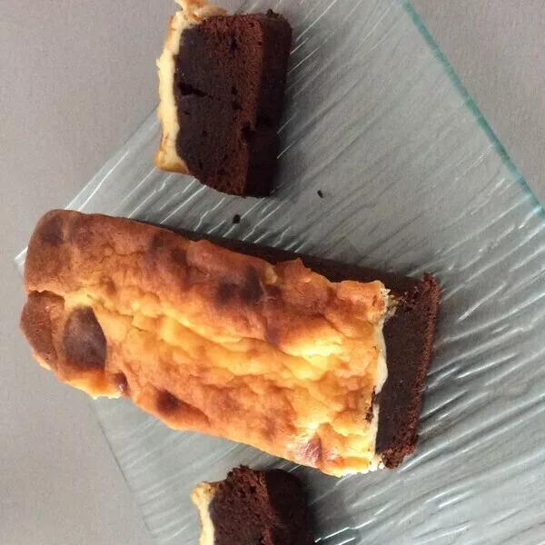 Cake bi-couche chocolat mascarpone