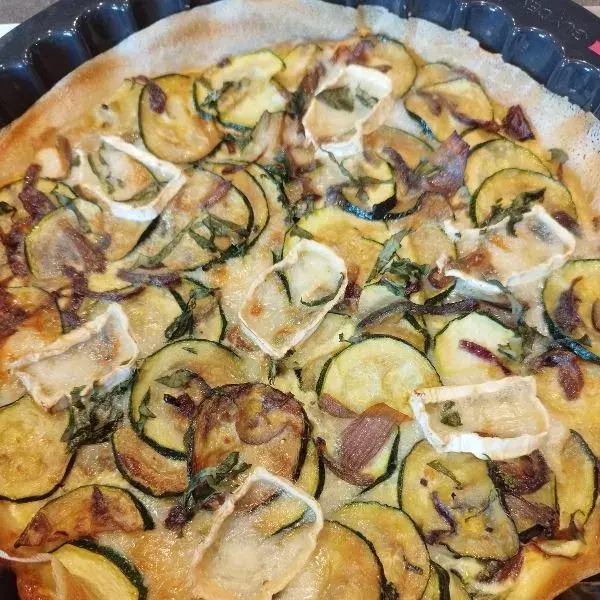 Tarte bricks courgettes chèvre 