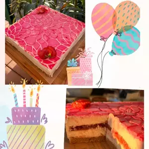 Entremet mousse vanille insert rhubarbe fraise