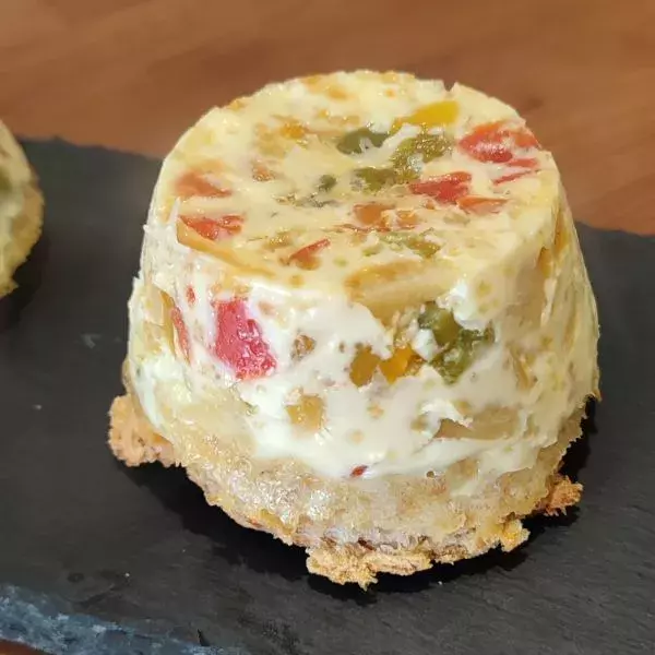 Flans multicolores aux poivrons