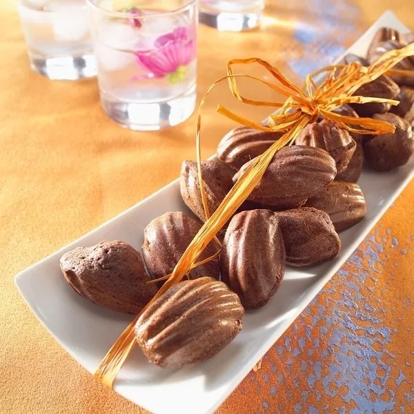 Mini-madeleines au chocolat