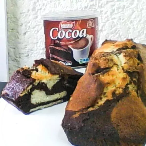 Cake marbré cacao vanille