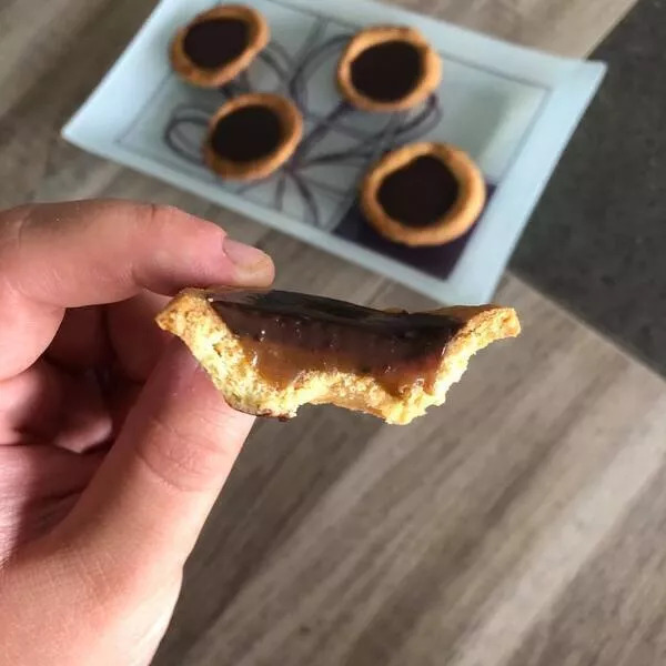 Minis tartelettes choco caramel 