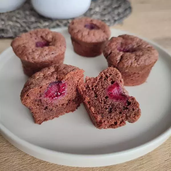 Mini-muffins choco framboise