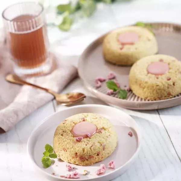 Shortbread roses ronds