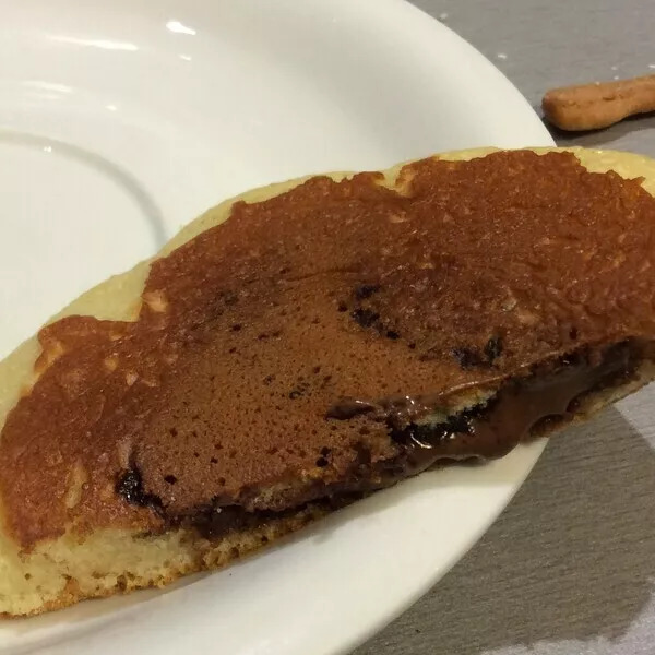 Pancakes fourrés au nutella