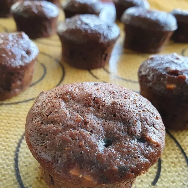 Minis muffins au chocolat sans beurre et sans gluten