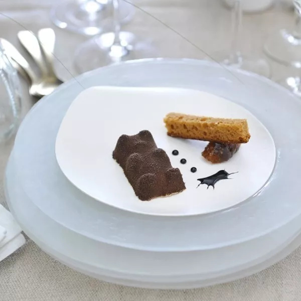 Ourson de foie gras velours de chocolat noir