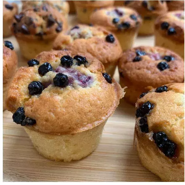 Mini Muffins aux Myrtilles et Framboises