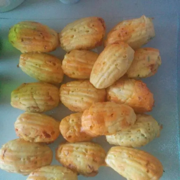 madeleines chorizo courgettes
