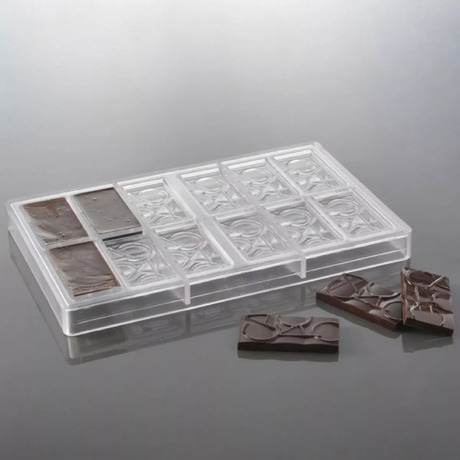 Moule à chocolat 12 mini tablettes Cacao