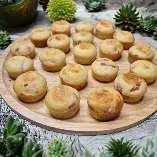 Minis muffins façon tarte flambée 