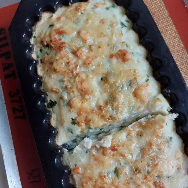 Purée pommes de terre/chou fleurs/persil au four 