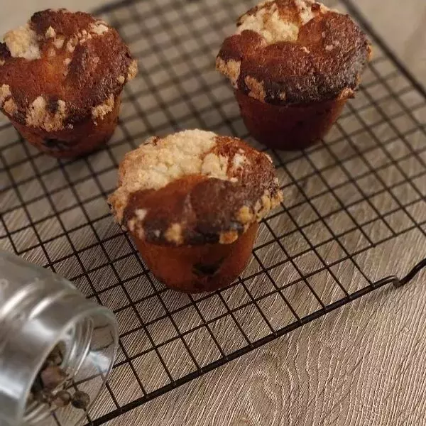 Muffin myrtilles crumble