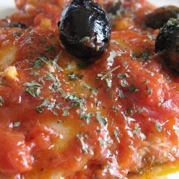 morue tomate olives noire