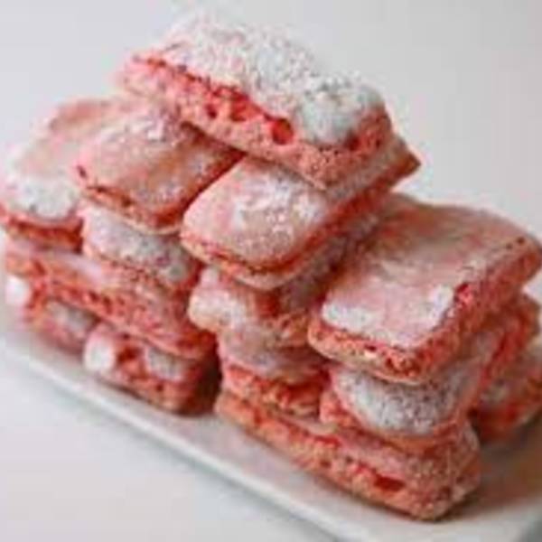 Madeleines aux biscuits roses de Reims