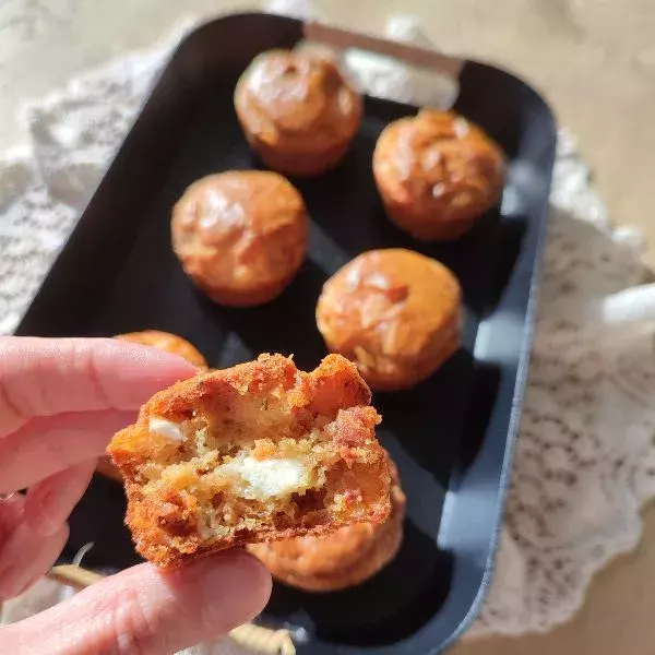 Mini muffins tomates séchées/feta