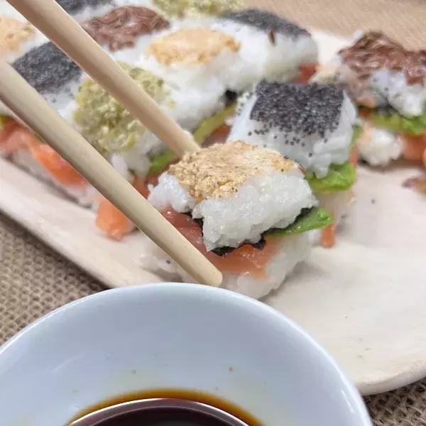 Sushi géant avec moule tablette :)