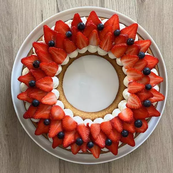 Tarte couronne aux fruits rouges