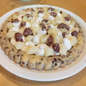 Tarte renversée cookies choco poires